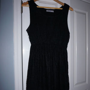 Black Lace Tank Dress